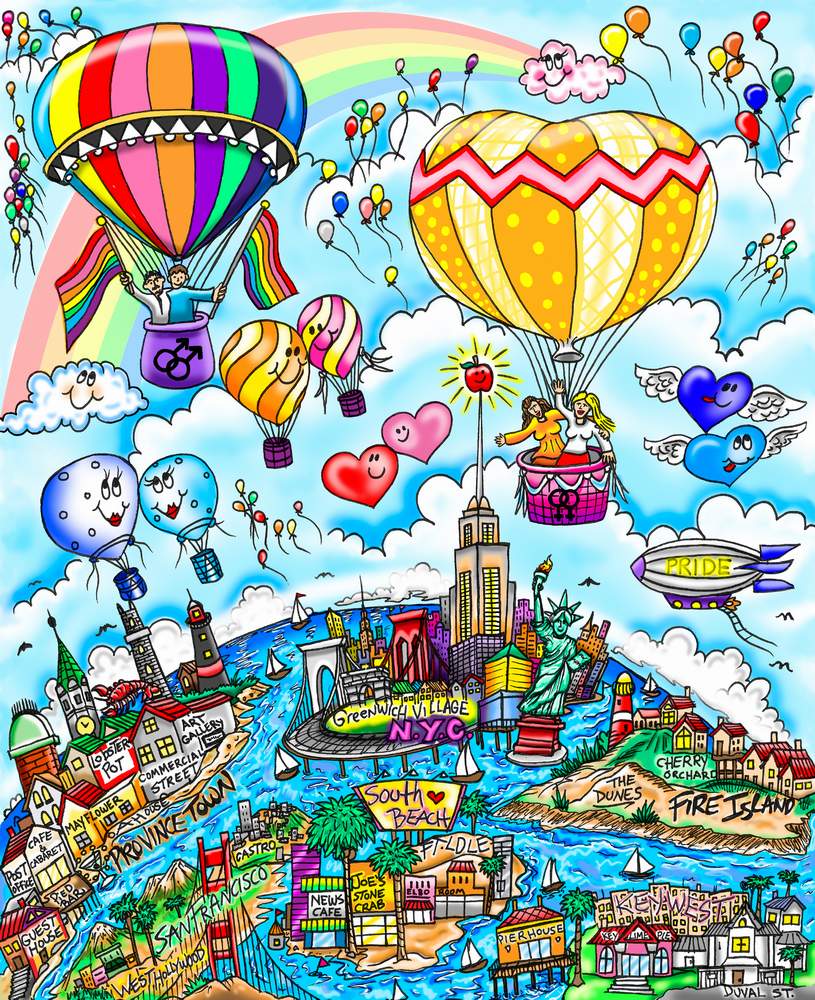 【セール割】チャールズ・ファジーノ「RAINbows AND Balloons MANY OF Colors」3Dシルクスクリーン 直筆サイン 限定100部　 #22053002 シルクスクリーン