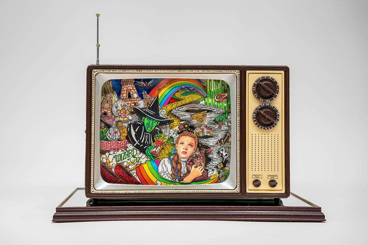 Wizard of Oz  Hand Painted TV Sculpture