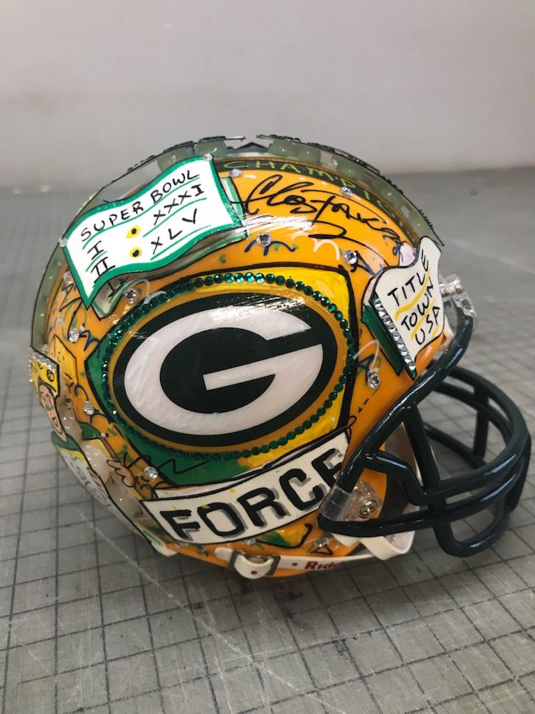 Mini store packers helmet